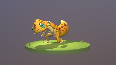 'leopard hunter' gecko 3d model - ojbarker98 218dc4a 3d print model - Mito3D