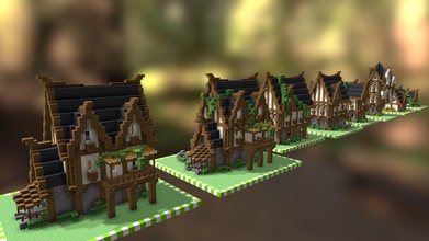 - medieval houses 3d model matas123 bff3d67 pack 8x contains large small blacksmith&rsquo s house windmill barn hay buy here more information contact me discord nick mateo-viking 4585 3d print model - Mito3D