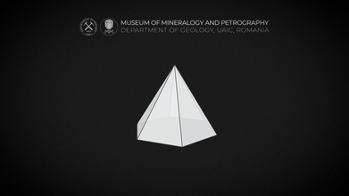 17 hexagonal pyramid - 3d model museum mineralogy petrography uaic mineralogypetrographymuseum 817f03b 3d print model - Mito3D