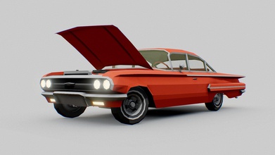 1960 chevrolet biscayene - 3d model kapar kapuriada def3e89 chassis engine bay had been modelled after picture reference made only blender 28 3d print model - Mito3D