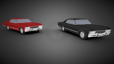 1967 chevrolet impala 3d modello mrdanny b082824 3d print model - Mito3D