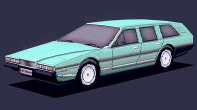 1985 aston martin lagonda shooting brake - download free 3d model wave enterprises plats d4036a0 jun xiang&rsquo s custom which featured aftermarket wagon modification suitably flashy paint scheme used cruising around streets neo-istanbul late 2030s before being reposessed then sold police auction istanbul metropolitan department impd if you use anything such game animation please let me know 3d print model - Mito3D