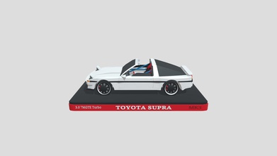1988 toyota supra 7mgte turbo 30 targa top - 3d model supraman88 3467d4a interior contains racing bucket seats roll cage speaker box two nos bottles steering wheel take look inside check out my other original designs tinkercadcom username 3d print model - Mito3D