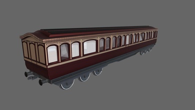 19th century royal carriage - 3d model foggy 123 0946f07 intiror exterior 3d print model - Mito3D