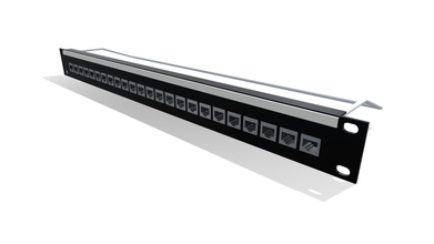 24 way rj45 patch panel - 3d model cavicom asi afd434c 1ru block version all measurements based standard sizing systems integration design ideal 2d multi axis layouts technical specification our width 485mm height 4445mm note official 19 size 4826mm please like models last update 25 04 2018 3d print model - Mito3D