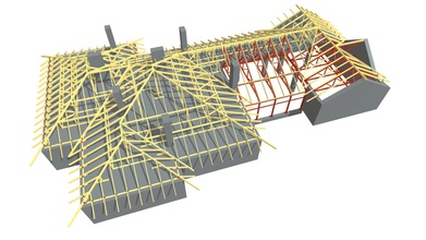 2 - 3d-Modell-Ingenieur pyatin 1ac496b Holz-Metall-Rahmen-Dach-Wohn-Haus von privat 3d print model - Mito3D