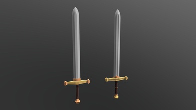 2 swords - download free 3d model okayest 9dedb1e 3d print model - Mito3D