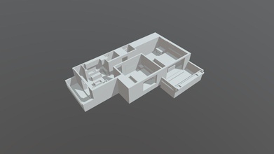 2bhk Wohnung Innenraum - download Kostenlose 3d-Modell kunalmagare d888a6f alle Komponenten Ihre original-designs aus google sketchup 3d print model - Mito3D