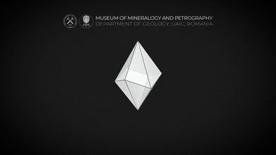 30 hexagonal ditrigonal scalenohedron - 3d model museum mineralogy petrography uaic mineralogypetrographymuseum 4dbd2b6 3d print model - Mito3D