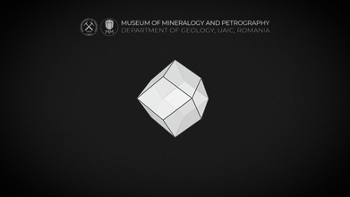 36 dodecaedro rhomb dodecahedron 3d modello Museo mineralogia petrografia uaic mineralogypetrographymuseum 420decd 3d print model - Mito3D