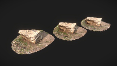 3 lod photoscanned boulder - téléchargement gratuit modèle 3d raeganmaddox 97c4c40 photoscan photographié joe creason park louisville ky niveaux de détail 3d print model - Mito3D