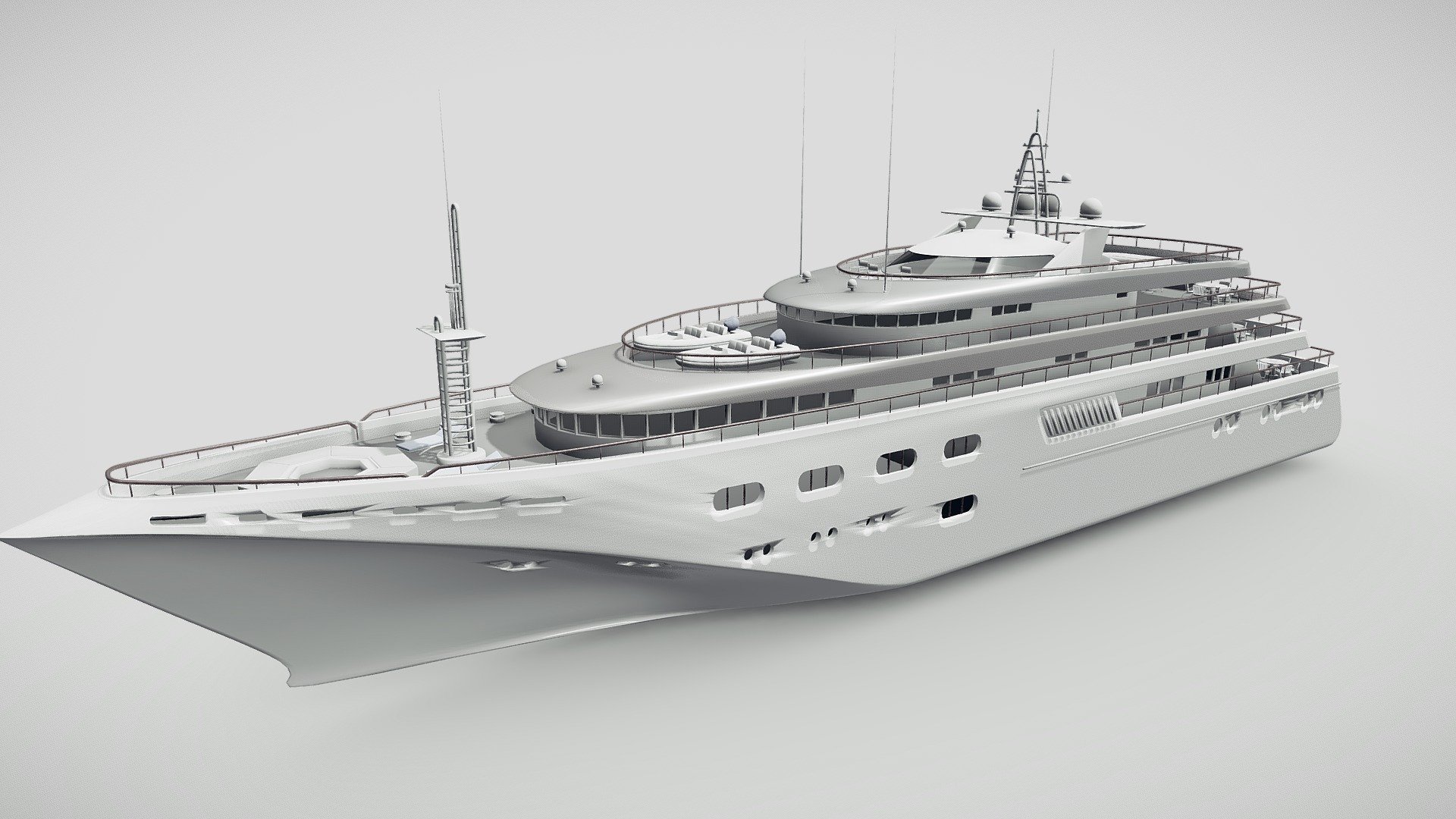 3d-Boot - kaufen-royalty-free 3d model giimann 70a40fa super yacht 3D print model - Mito3D