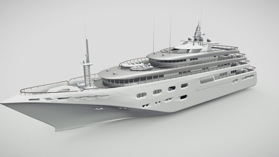 3d barca - buy royalty-free modello giimann 70a40fa super yacht 3d print model - Mito3D