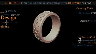 3d canalla Boda anillo esmalte gratis modelo descargar cg anillos joyería joya cgrings3d b8d1f50 3d print model - Mito3D