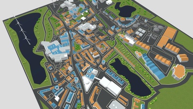 Cidades em 3d mapa 1 - comprar a licença royalty-free modelo giimann a2b7745 da cidade cidades 3d print model - Mito3D
