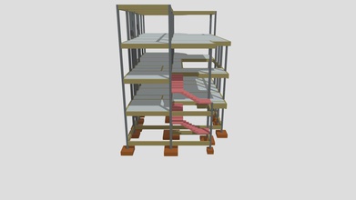 3d estrutural - resid ncia unifamiliar modèle frluanpereira luanpereira 0b047e8 projeto via concreto armado contendo subsolo terreo supérieur e cobertura 3d print model - Mito3D