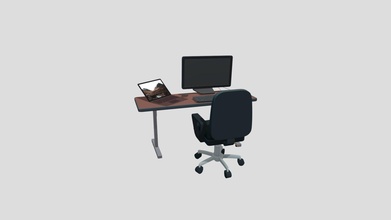 3d office - download free model among us fan bayanikahlia f1236a3 3d print model - Mito3D