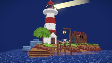 3d pixelart lighthouse - model sazem b2cb031 made challenge its actually nice revisit topic because one my first models also you can find profile now see slight improvement skills done almost 90 blender + sprytile plugin tweaks texture krita & paintnet added some animation havent practice too much am still taking baby steps but really love animations brings static things alive recorded timelapse making most likely upload video youtube later week 3d print model - Mito3D