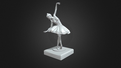 3d imprimable ballerine 2 acheter royalties libre modèle 3dladnik 7a0c78b print figurine femme ballet dancer personnage femelle sculpture 3d print model - Mito3D
