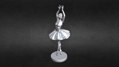 3d imprimable ballerine 5 acheter royalties libre modèle 3dladnik 379414e Ménage luxe Danse meubles figurine jeune fille statue femme ballet personnage femelle sculpture 3d print model - Mito3D