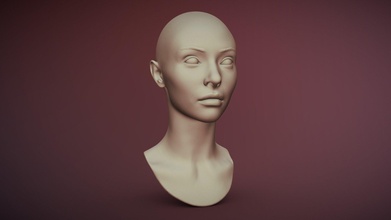 3d imprimible hembra cabeza 14 comprar realeza gratis modelo rumpelstiltskin cara esculpir impresión personas realista mujer niña busto 3d print model - Mito3D