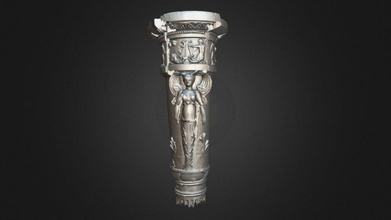 3d scanned harp ornamentation- 19th century - model 3 space 3space a99b40d 3d print model - Mito3D