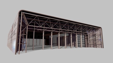 3d shed building - buy royalty free model giimann e88a32c warehouse 3d print model - Mito3D