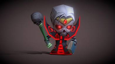 3drt - chibii monsters mages buy royalty free 3d model 3drtcom 2677657 4 meshes + 12 texture skins each 26 custom items staves swords magical 2048x2048 tga textures 69 animations 3d print model - Mito3D