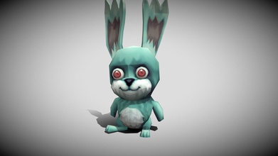 3drt - chibimons bunny buy royalty free 3d model 3drtcom 90d944e chibiimons bundle 1 mesh + 3 skins 1024x1024 tga diffuse normal textures 2 lods triangles count low high lod 798 3804 38 animations 3d print model - Mito3D