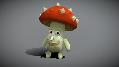 3drt - chibimons mushroom buy royalty free 3d model 3drtcom a6e92dc chibiimons cloudy bundle 1 mesh + 3 skins 1024x1024 tga diffuse normal textures 2 lods triangles count low high lod 544 2752 38 animations 3d print model - Mito3D