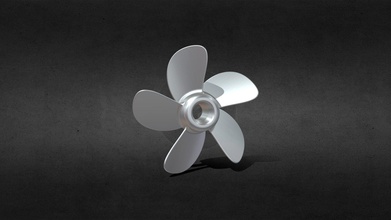 5 bladed propeller - download free 3d model 3ddomino 7b9e7cf 3d print model - Mito3D