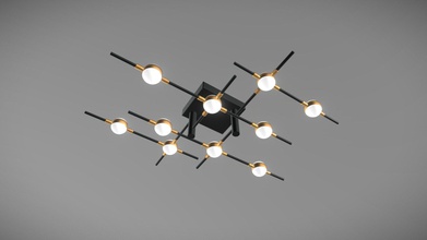 745147 bergamo lightstar ceiling chandelier - 3d model skover db5b08f xxxxxxxxxxxxxxxxxxxxxxxxxx you can find many my models multi-link profile 3d print model - Mito3D
