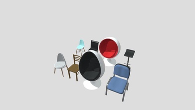8 chairs indir Bedava 3d model rodavis95 ca7586a 3d print model - Mito3D