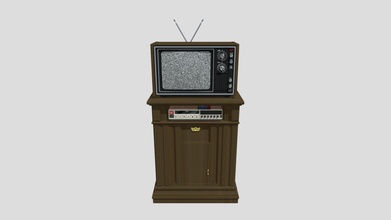 80s tv console stand vcr - 3d model westingtyler 827d780 3d print model - Mito3D