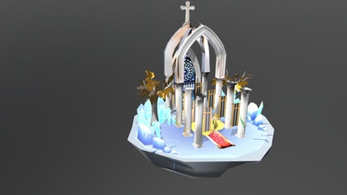 chiesa abbandonata - scarica gratis 3d modello kmshu 224da25 3d print model - Mito3D