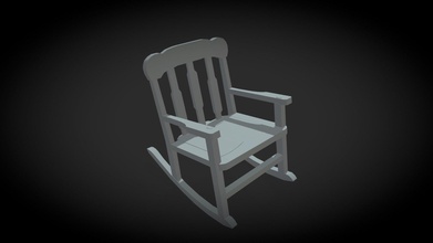 abandoned rocking chair - download free 3d model austinkrimes 47f6072 3d print model - Mito3D