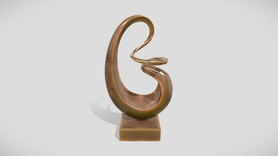 abstrakt Bronze Kunst Skulptur 17 Kaufen Lizenzgebühren frei 3d Modell Gogoskilla afe4631 3d print model - Mito3D