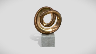 abstract bronze art sculpture 21 - buy royalty free 3d model gogoskilla 3ad23dc 3d print model - Mito3D