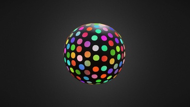 abstract disco ball - buy royalty free 3d model studio z 82cf81b low poly game-ready not subdivision real scale units cm proportions sizes observed close possible object 30 x 3d print model - Mito3D