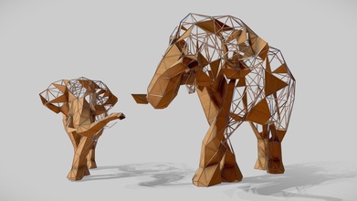 Öz fil heykel hayvan satın almak telif Bedava 3d model haykel shaba haykel1993 984aeb6 3d print model - Mito3D