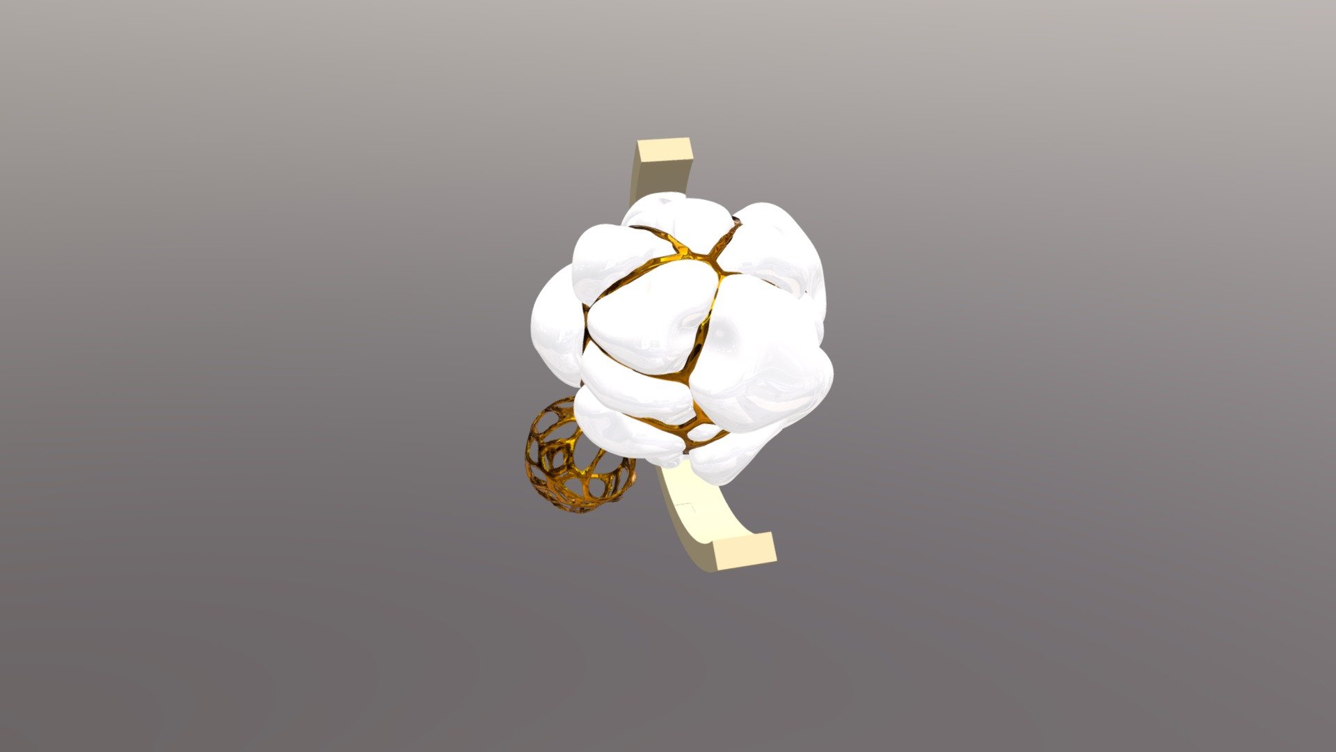 abstract gold sphere - download free 3d model nati gonzalez nag5 4134839 3D print model - Mito3D