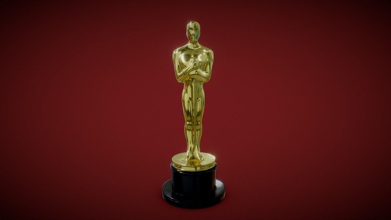academy awards oscar statuette trophy - buy royalty free 3d model deftroy cinema film event accessories metal picture statue motion award acting merit 3d print model - Mito3D