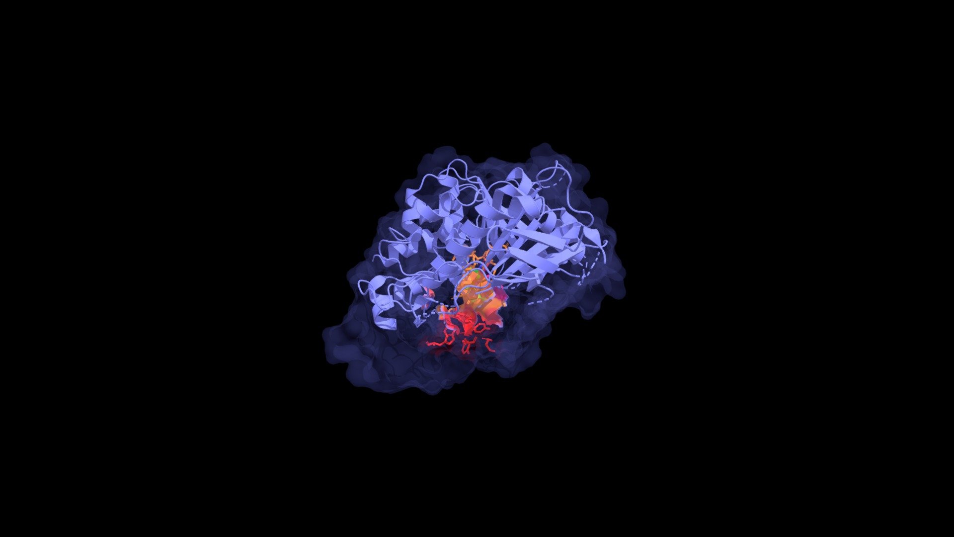 acetylecholinesterase inibição sarin - modelo 3d aidanlynch fb647b0 parte de atribuição segundo ano bioquímica victoria unversity wellington observação grande reativa não cartton moddel foi removido dar melhor acesso active site, mas o contorno geral enzye ainda preasent mostrar a forma as anotações sempre ligado secção explicando caixa texto tende obter em vez zoom da câmera região interesse off-side mostra interação entre ligante humanos acetylecholineesterase diferentes partes do site ativo acetilcolina esterase enzima vital para sobrevivência humana degrada neurotransmissor presente fenda sináptica os neurônios após potencial ação se move um neurônio outro sem degradação sistema nervoso sobrestimado, levando paralisia asfixia devido responsivo diaphram pulmões 3D print model - Mito3D