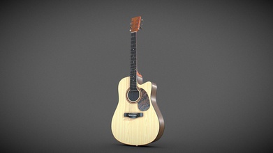 acustico chitarra 3d modello onur onurpearl f6591ea 3d print model - Mito3D