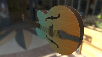 acoustic jazz guitar - 3d model zale czdenby 4a9ba6d 3d print model - Mito3D