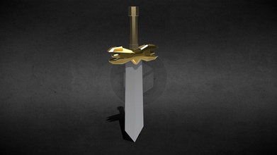 adaga dourada sem fio - cordless golden dagger 3d model robson schumacher robsonschumacher 9fa4eb8 3d print model - Mito3D