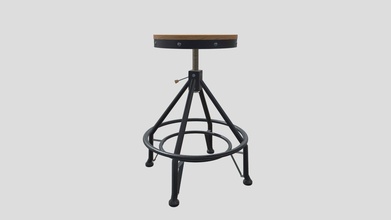 adjujstable bar stool - buy royalty free 3d model brian vagie brianvagie 62038ae 3d print model - Mito3D