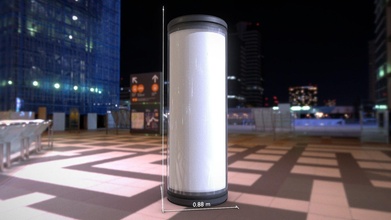advertising pillar glass version 1 - buy royalty free 3d model vis-all-3d vis-all 80ad52c 3d print model - Mito3D