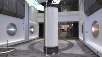advertising pillar glass version 3 - buy royalty free 3d model vis-all-3d vis-all 0054b41 3d print model - Mito3D