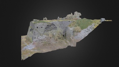 aerial ropeway revetment dorothea quarry - 3d model gwynedd archaeological trust gat2020 eaaeaea 3d print model - Mito3D